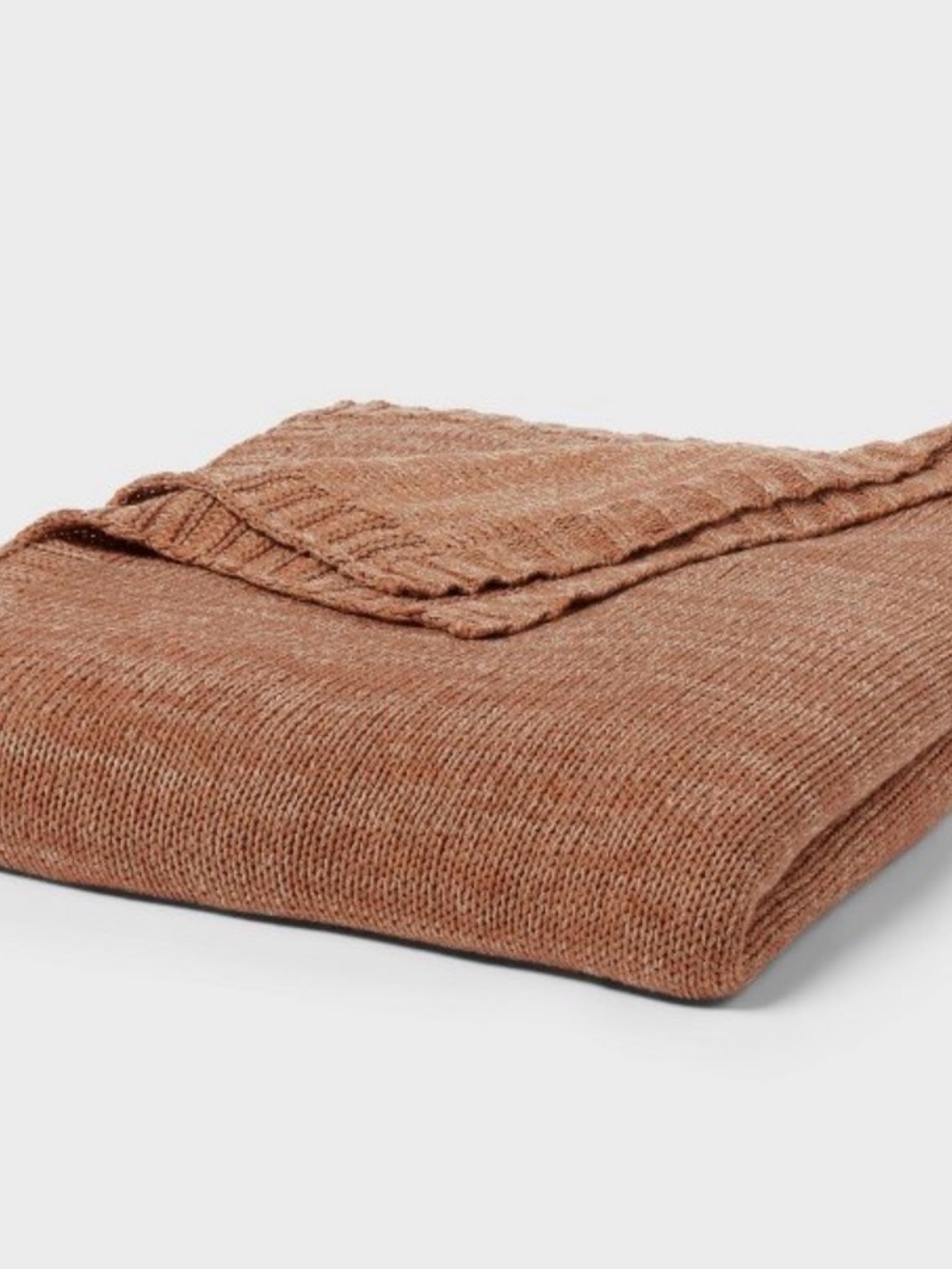 Twin/Twin XL Knit Blanket Brown